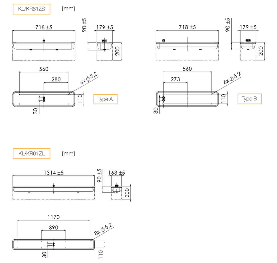 Kl Kr61z Surface Luminaire For Kitchens Pantries Provision Stores And Coldrooms